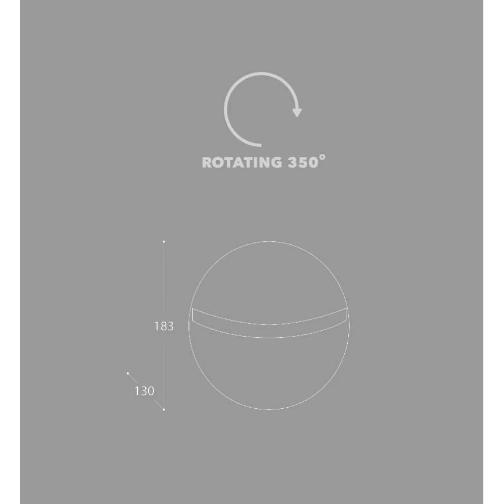 Led Απλίκα Εξωτερικού Χώρου Αλουμινίου Γκρι 16W IP65 Teeter LUCIDO