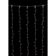 1000Led Σταθερή Συμμετρική Κουρτίνα Rubber Ip44,Με Επέκταση Δεξιά , Αριστερά , Πάνω Και Κάτω 2 x 10(h)cm,Λευκό Καλώδιο/Θερμό Λαμπάκι (Kelvin: 2.500 - 2.800)