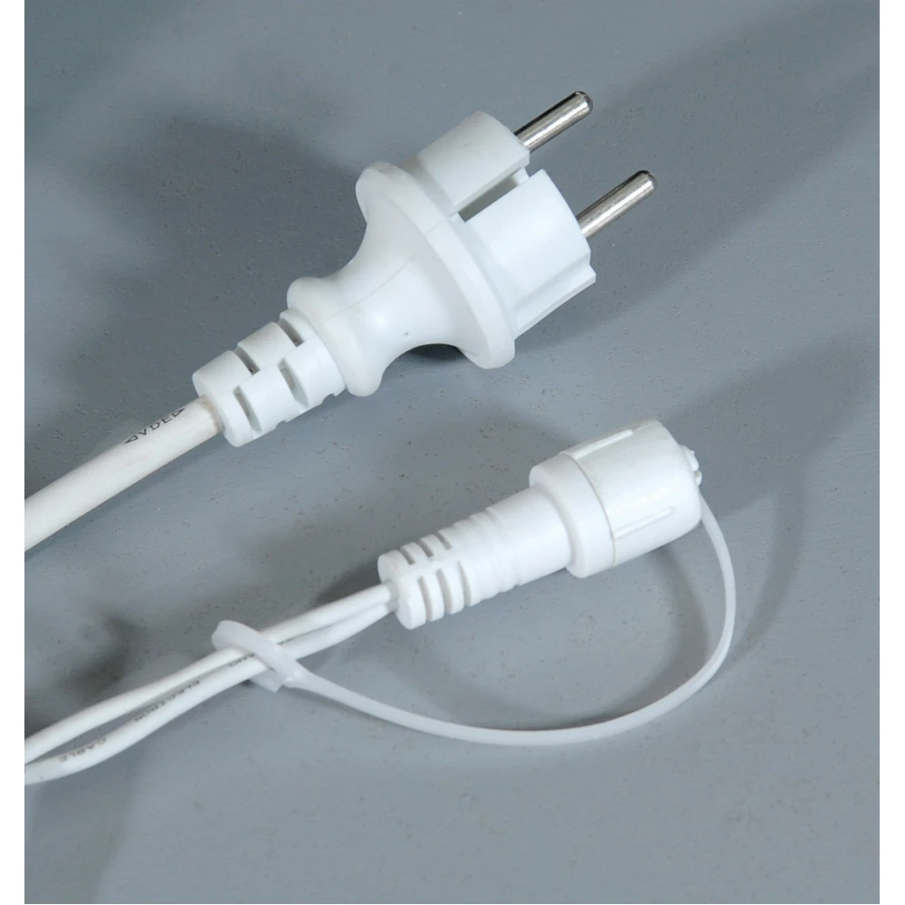 102 Led Συμμετρική Κουρτίνα Rubber Με Επέκταση Ip44 100 x 200(H)cm,Λευκό Καλώδιο/Θερμό Λαμπάκι (Kelvin: 2.500 - 2.800)