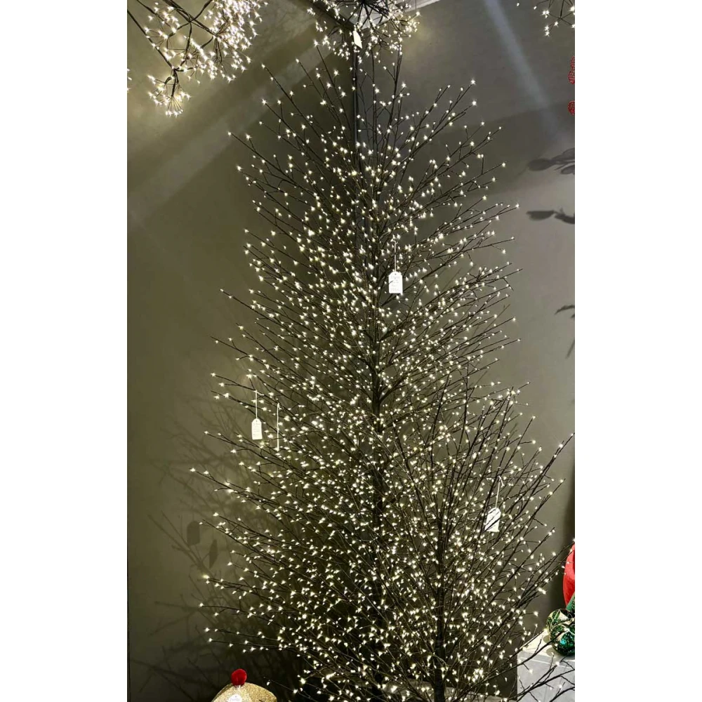 Led Φωτιζόμενο Χριστουγεννιάτικο Δέντρο - 1800Led Και Θερμό Φωτισμό 180cm IP44