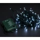 100 Led Λαμπάκια Μπαταρίας Με Πρόγραμμα Και Χρονοδιακόπτη Πράσινο Καλώδιο/ Λευκό Λαμπάκι, Απόστασης 7,5 Μέτρων (Kelvin: 6.000 - 10.000)