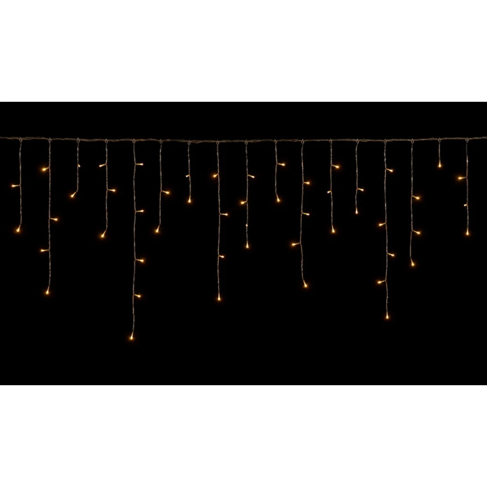 450Led Ασύμμετρη Κουρτίνα Με Επέκταση Και Μετασχηματιστή Ip44, 900 x 75(h)cm,Διάφανο Καλώδιο/ Θερμό Λαμπάκι , (Kelvin: 2.500 - 3.000)