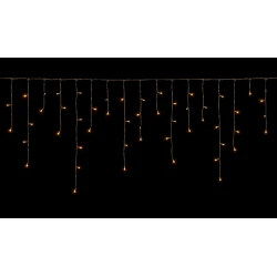 450Led Ασύμμετρη Κουρτίνα Με Επέκταση Και Μετασχηματιστή Ip44, 900 x 75(h)cm,Διάφανο Καλώδιο/ Θερμό Λαμπάκι , (Kelvin: 2.500 - 3.000)