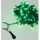 100Led Λαμπάκια Με Επέκταση , Πρόγραμμα Και Μετασχηματιστή ip44,Πράσινο Καλώδιο/Πράσινο Λαμπάκι ,(5 cm Απόσταση) 5Μέτρα