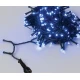 100Led Λαμπάκια Με Πρόγραμμα,Επέκταση Και Μετασχηματιστή Ip44 ,Πράσινο Καλώδιο/Μπλε Λαμπάκι 5 Μέτρα (5cm Απόσταση)