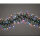 250 Led Λαμπάκια Cluster Σταθερά,Με Μάυρο Καλώδιο, Πολύχρωμο Και Ψυχρό Λαμπάκι Ροής New Drop 4 Ταχυτήτων 3 Μέτρα