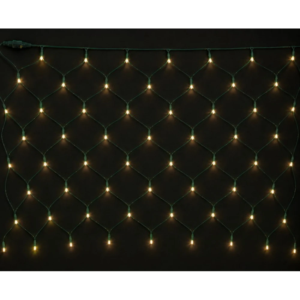 300Led Σταθερή Συμμετρική Κουρτίνα Δίχτυ Μέ Επέκταση Ip44 300 x 200(h)cm,Πράσινο Καλώδιο/Θερμό Λαμπάκι (Kelvin: 2.500 - 3.500)