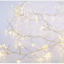 1000Led Λαμπάκια Φοίνικας Copper Cluster Με Μετασχηματιστή Ip44 8 Προγραμμάτων ,10 Μέτρα (Kelvin: 2.500 - 3.000) , Με Καρούλι Αποθήκευσης