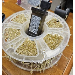 1000Led Λαμπάκια Φοίνικας Copper Cluster Με Μετασχηματιστή Ip44 8 Προγραμμάτων ,10 Μέτρα (Kelvin: 2.500 - 3.000) , Με Καρούλι Αποθήκευσης