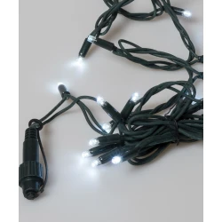 100Led Rubber Round Λαμπάκια Επεκτεινόμενα Με Πράσινο Καλώδιο/Λευκό Λαμπάκι ,Ip65 Στεγανό,(10cm Απόσταση) 10 Μέτρα (Kelvin: 6.000 - 10.000)
