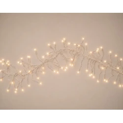 400Led Λαμπάκια Φοίνικας Επεκτεινόμενα Ip44 ,Με Διάφανο Καλώδιο/Θερμό Λαμπάκι ,6,7 Μέτρα (Kelvin: 2.500 - 3.000)