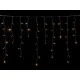 100Led Ασύμμετρη Κουρτίνα Επεκτεινόμενη All Flash Με Μετασχηματιστή ip44 200 x 70(h)cm,Διάφανο Καλώδιο/Θερμό Λαμπάκι , (Kelvin: 2500 - 3.000)