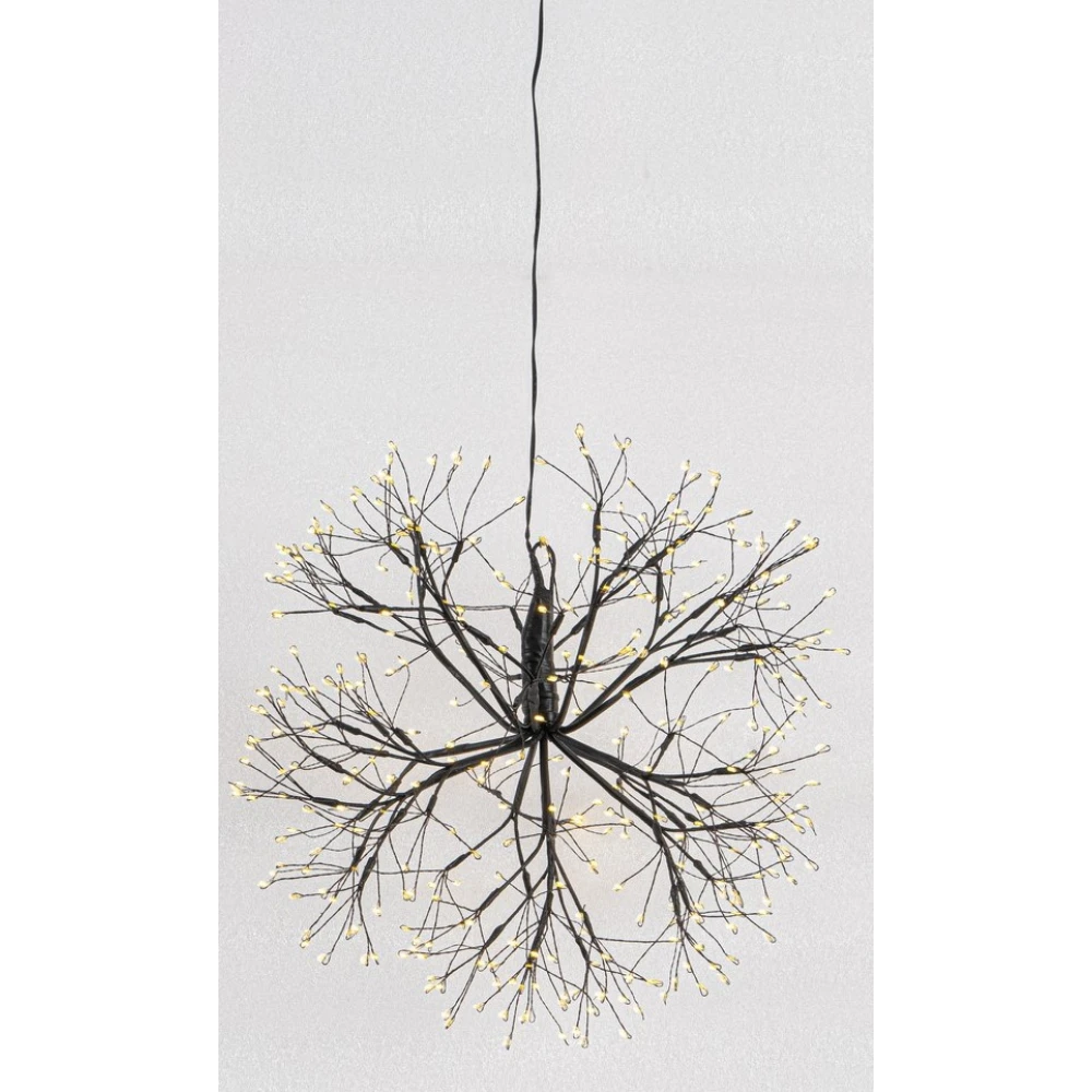 Φωτιζόμενη Χριστουγεννιάτικη Μπάλα Με 384 Led Φωτάκια Θερμού Φωτισμού Με Μετασχηματιστή ip44 Και Dimmer 30cm