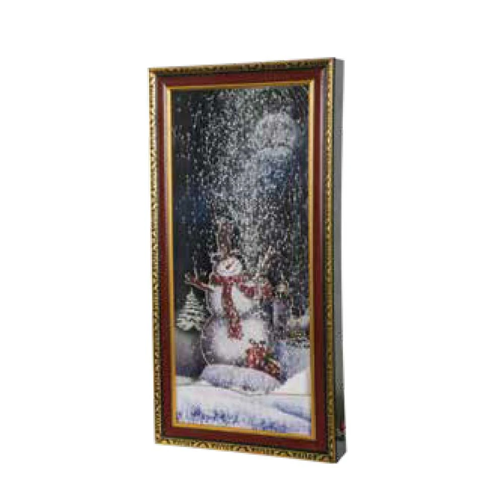 ΚΑΔΡΟ ΧΙΟΝΑΝΘΡΩΠΟΣ ΜΕ ΦΩΣ, ΜΟΥΣΙΚΗ & ΧΙΟΝΙ ΜΕΤΑΣΧΗΜΑΤΙΣΤΗ IP20 38,5x79x8,90cm