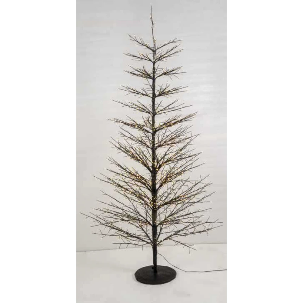 Φωτιζόμενο Δέντρο Black Με 690 Led Φωτάκια ,Μετασχηματιστή IP44 120(h)cm