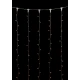 Led Κουρτίνα Συμμετρική IP20,Με Επέκταση 2 x 10 Μέτρα, Διάφανο Καλώδιο, Θερμό Λαμπάκι, 1000 Led