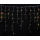 300 Led Ασύμμετρη Βροχή Με Επέκταση Και Μετασχηματιστή Ip44, 600 x 75(h)cm, Διάφανο Καλώδιο/ Θερμό Λαμπάκι