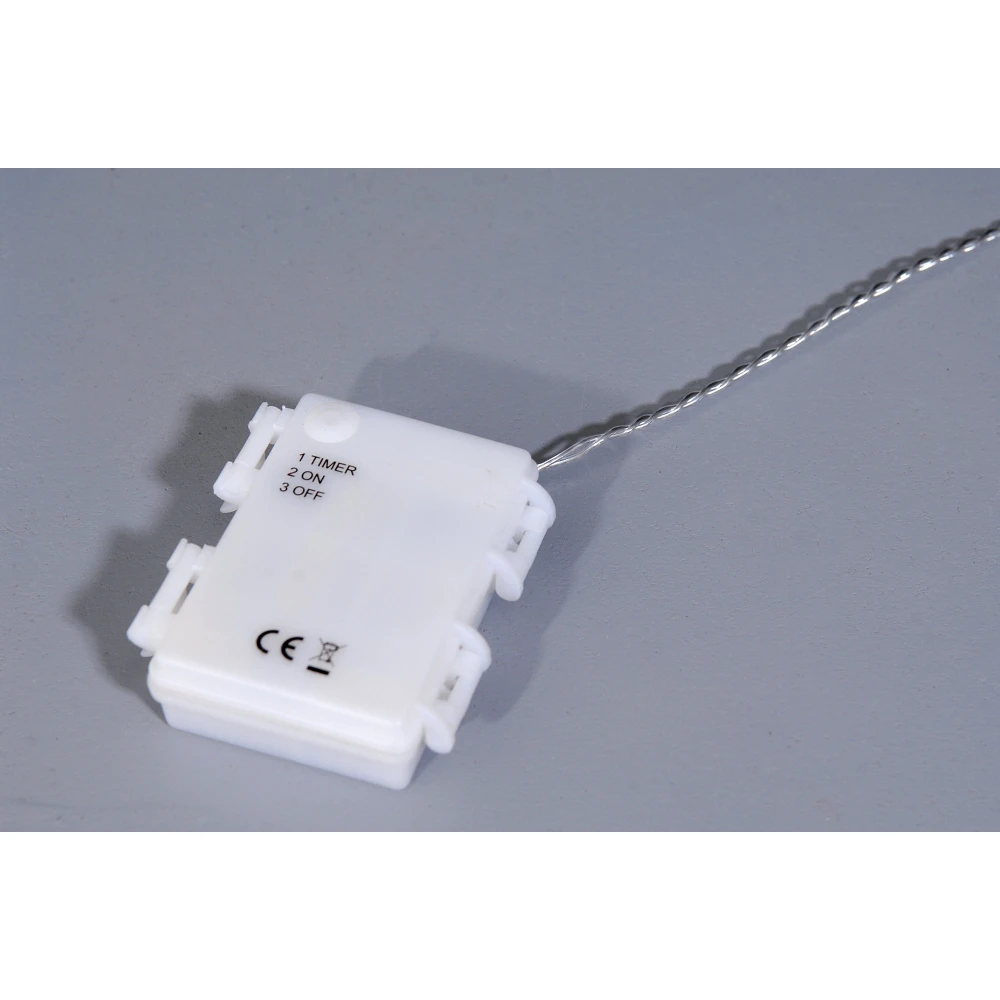 200Led Ασύμμετρη Κουρτίνα Μπαταρίας AA Με Χρονοδιακόπτη Διάφανο Καλώδιο/Θερμό Amber Λαμπάκι 300 x 70(h)cm - IP44