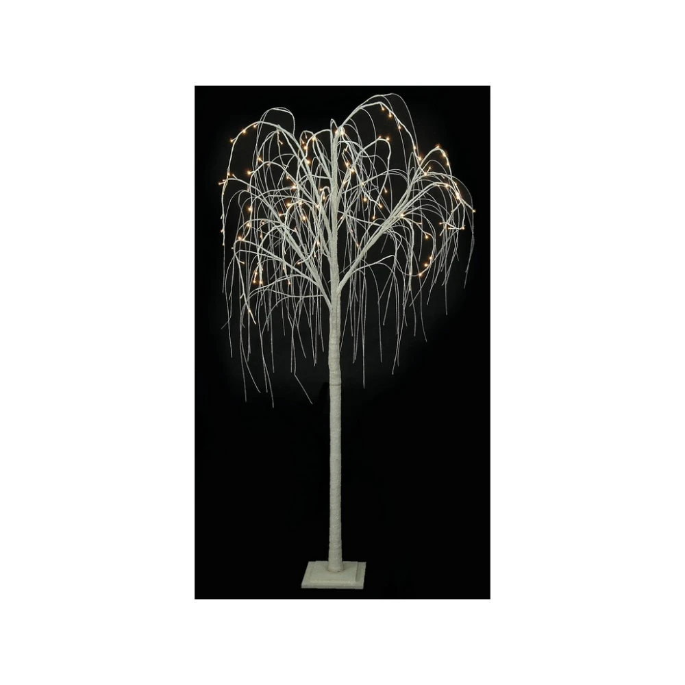 Led Φωτιζόμενο Δέντρο - 120 Led Και Θερμό Φωτισμό 210cm IP20 Λευκό
