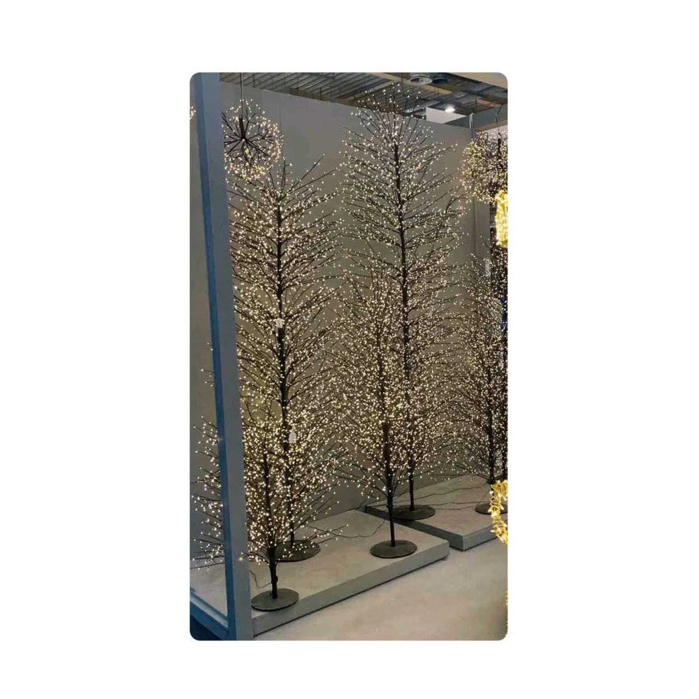 Led Φωτιζόμενο Χριστουγεννιάτικο Δέντρο - 1800Led Και Θερμό Φωτισμό 180cm IP44