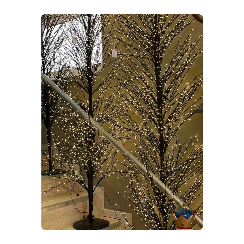 Led Φωτιζόμενο Χριστουγεννιάτικο Δέντρο - 1800Led Και Θερμό Φωτισμό 180cm IP44