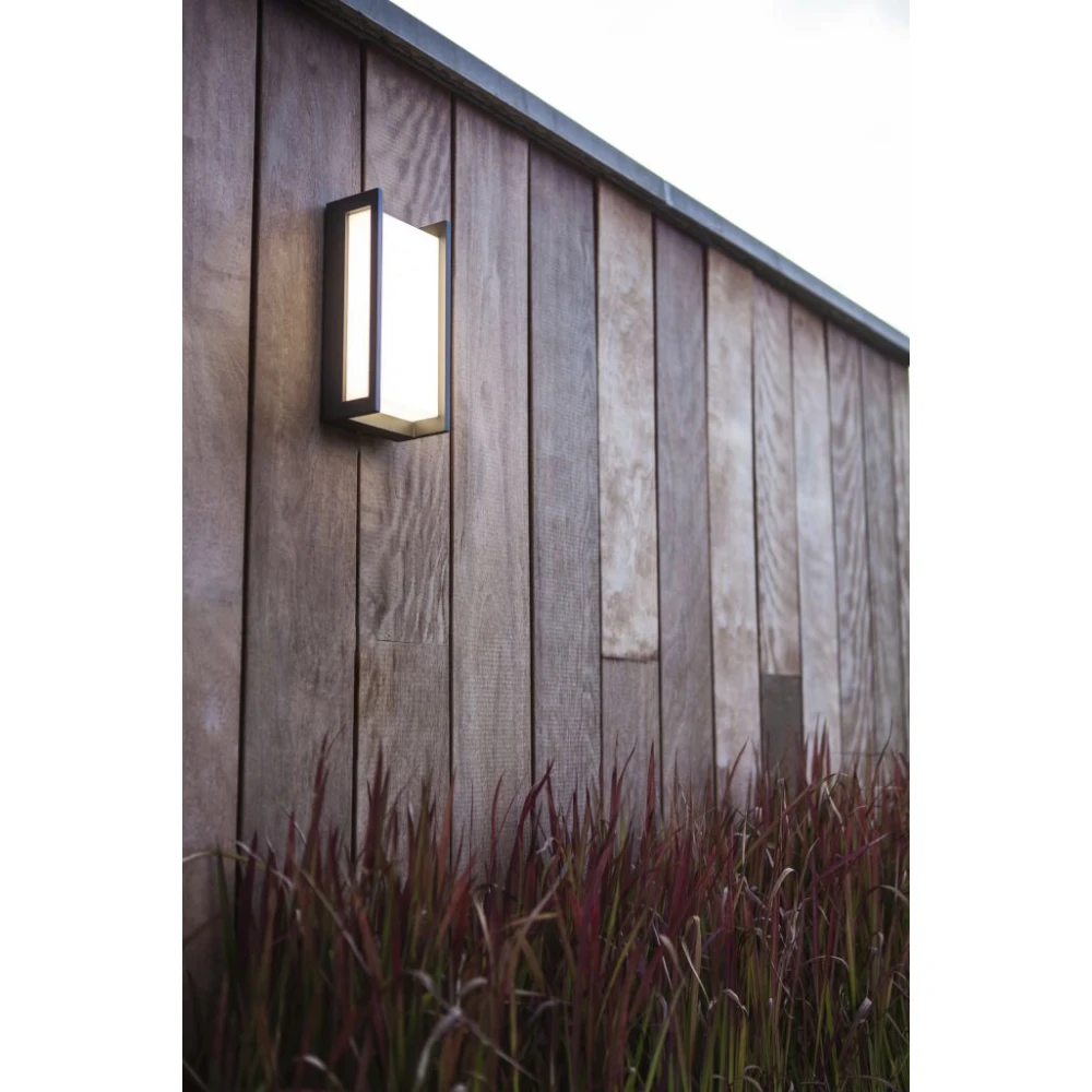 QUBO Wall Dark Grey 4000K (Cool White) Architectural Modern Diffuse Light - LUTEC