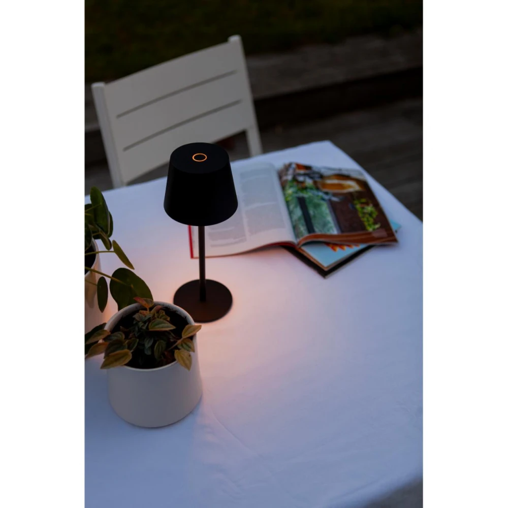 ROBLE Table Dark Grey 3000K (Warm White) Architectural Modern Portable - LUTEC