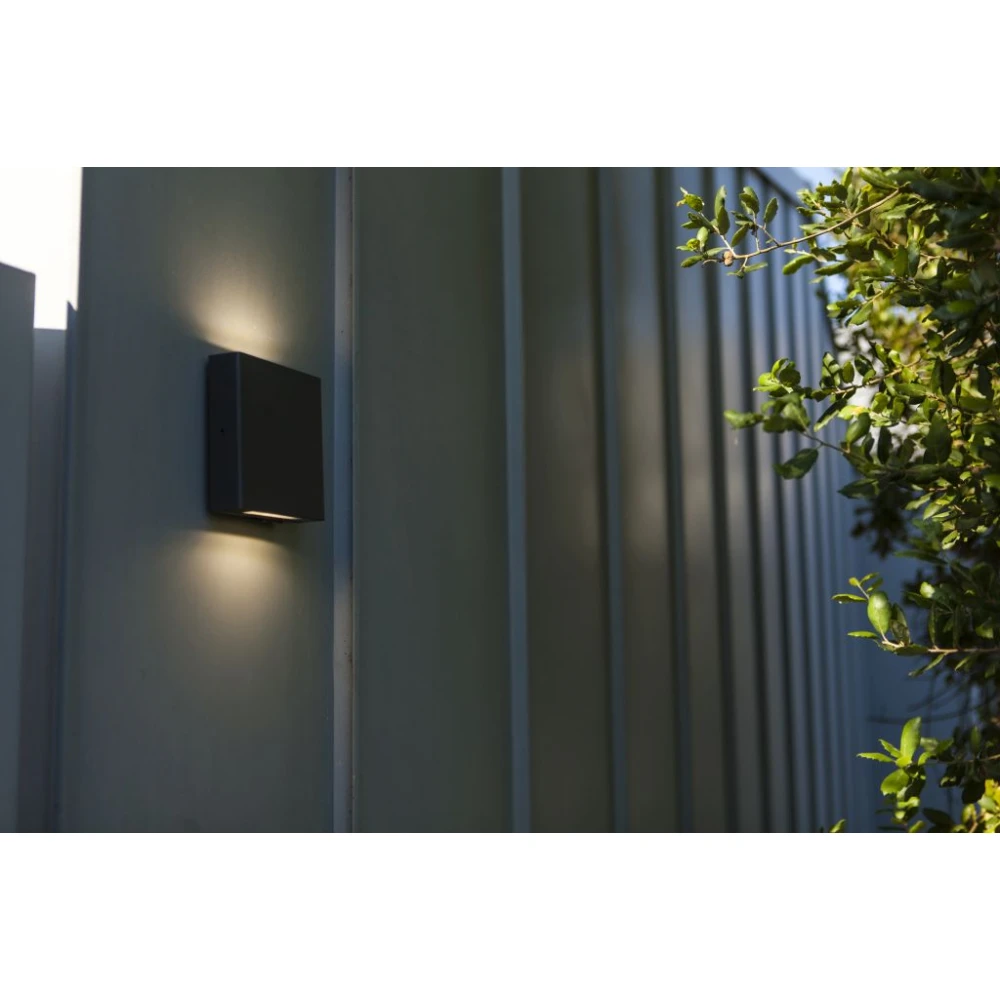 LED Απλίκα Αλουμινίου Εξωτερικού Χώρου Σε Σκούρο Γκρι 8.5W 4000K IP54 PILI LUTEC