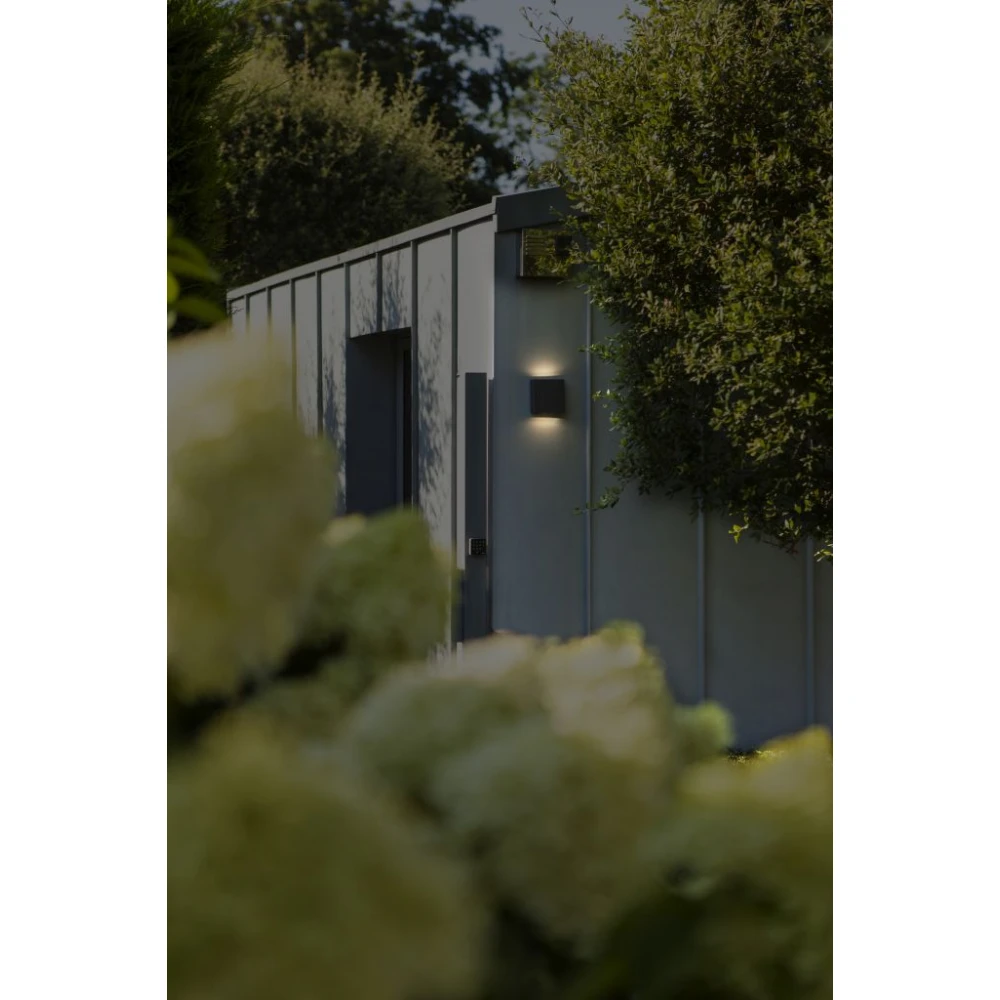 LED Απλίκα Αλουμινίου Εξωτερικού Χώρου Σε Σκούρο Γκρι 8.5W 4000K IP54 PILI LUTEC