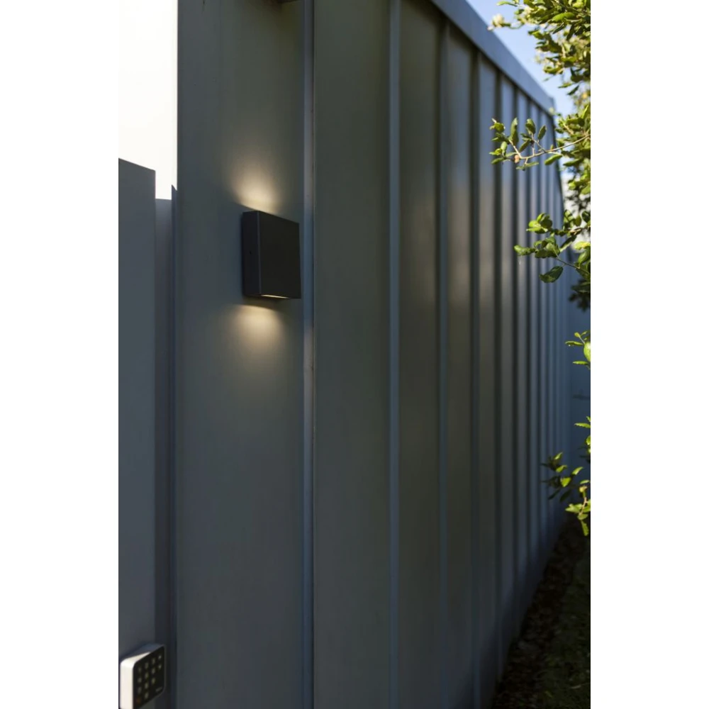 LED Απλίκα Αλουμινίου Εξωτερικού Χώρου Σε Σκούρο Γκρι 8.5W 4000K IP54 PILI LUTEC