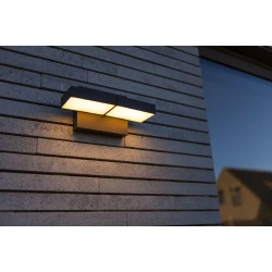 LED Επίτοιχο Φωτιστικό Από Αλουμίνιο CCT 3000K-4000K 13W IP65 TWISTO LUTEC