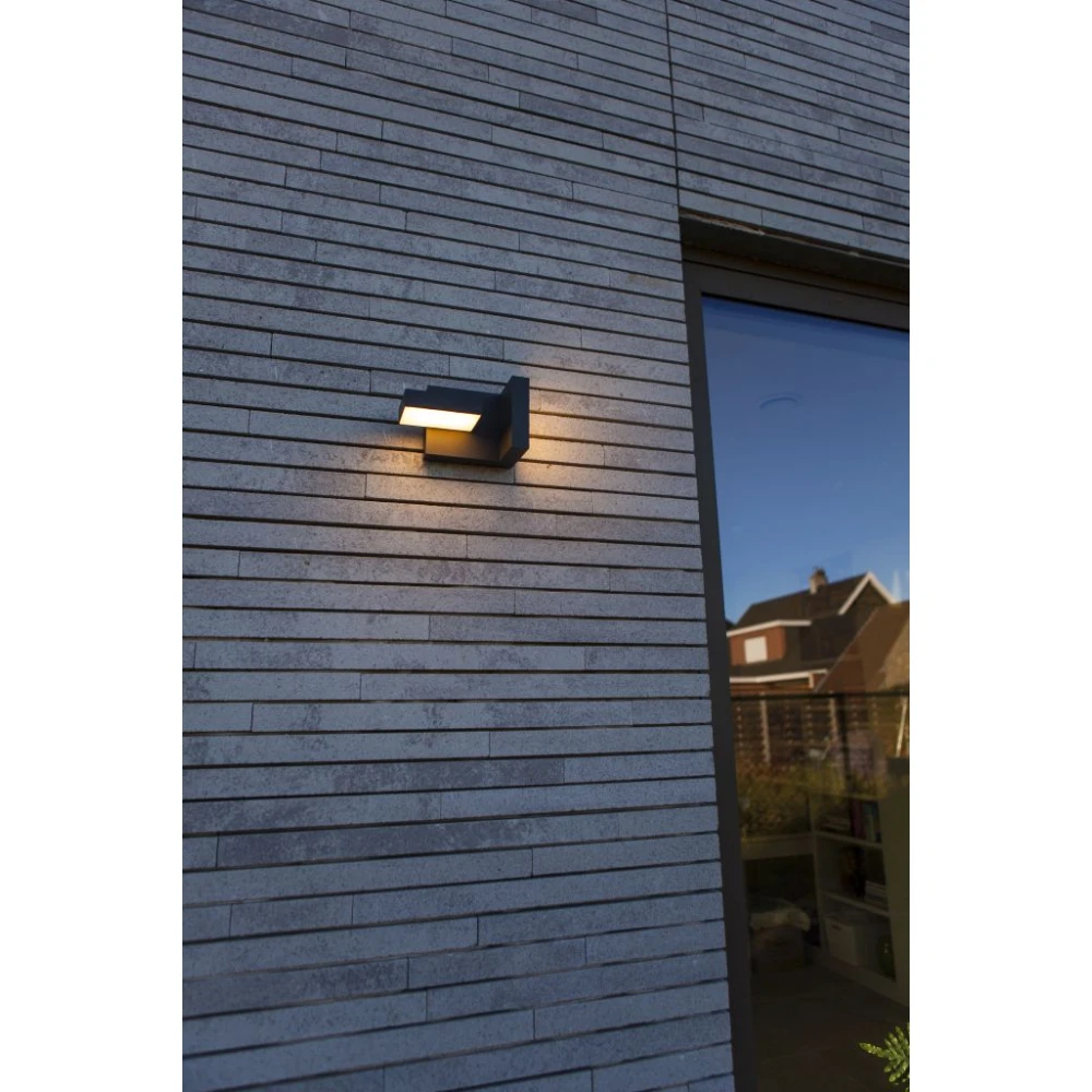 LED Επίτοιχο Φωτιστικό Από Αλουμίνιο CCT 3000K-4000K 13W IP65 TWISTO LUTEC