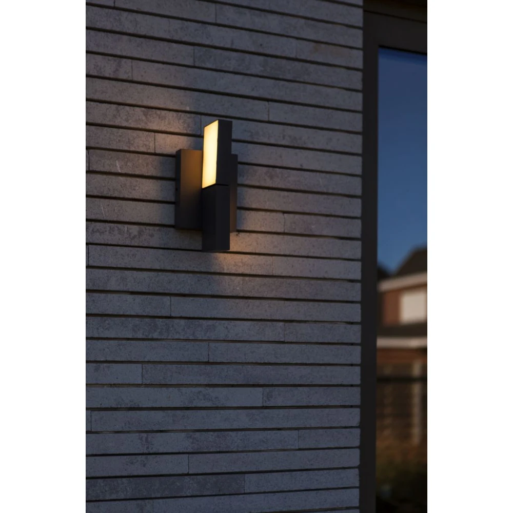 LED Επίτοιχο Φωτιστικό Από Αλουμίνιο CCT 3000K-4000K 13W IP65 TWISTO LUTEC