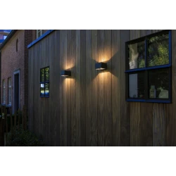 LED Επίτοιχο Φωτιστικό Από Αλουμίνιο Με Αισθητήρα 10.5W IP54 GEMINI LUTEC