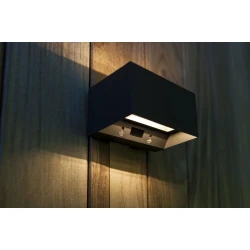 LED Επίτοιχο Φωτιστικό Από Αλουμίνιο Με Αισθητήρα 10.5W IP54 GEMINI LUTEC