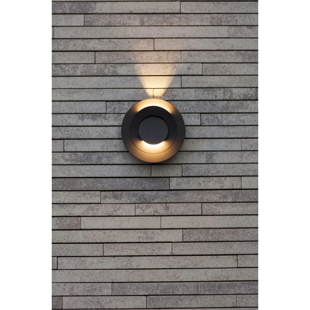 LED Επιτοίχιο Φωτιστικό Αλουμίνιο Σκούρο Γκρι 7.8W 3000K IP54 MOOV LUTEC