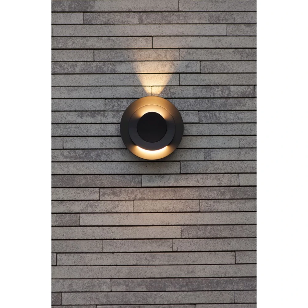 LED Επιτοίχιο Φωτιστικό Αλουμίνιο Σκούρο Γκρι 7.8W 3000K IP54 MOOV LUTEC