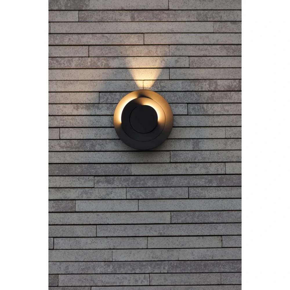 LED Επιτοίχιο Φωτιστικό Αλουμίνιο Σκούρο Γκρι 7.8W 3000K IP54 MOOV LUTEC