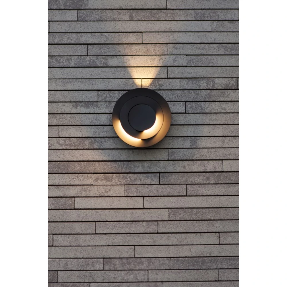 LED Επιτοίχιο Φωτιστικό Αλουμίνιο Σκούρο Γκρι 7.8W 3000K IP54 MOOV LUTEC