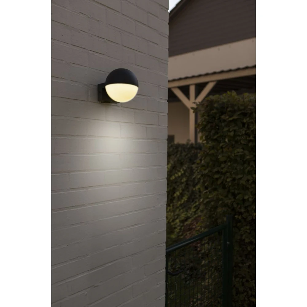 LED Επιτοίχιο Φωτιστικό Αλουμίνιο Σκούρο Γκρι 25W 3000K IP54 LOOMA LUTEC