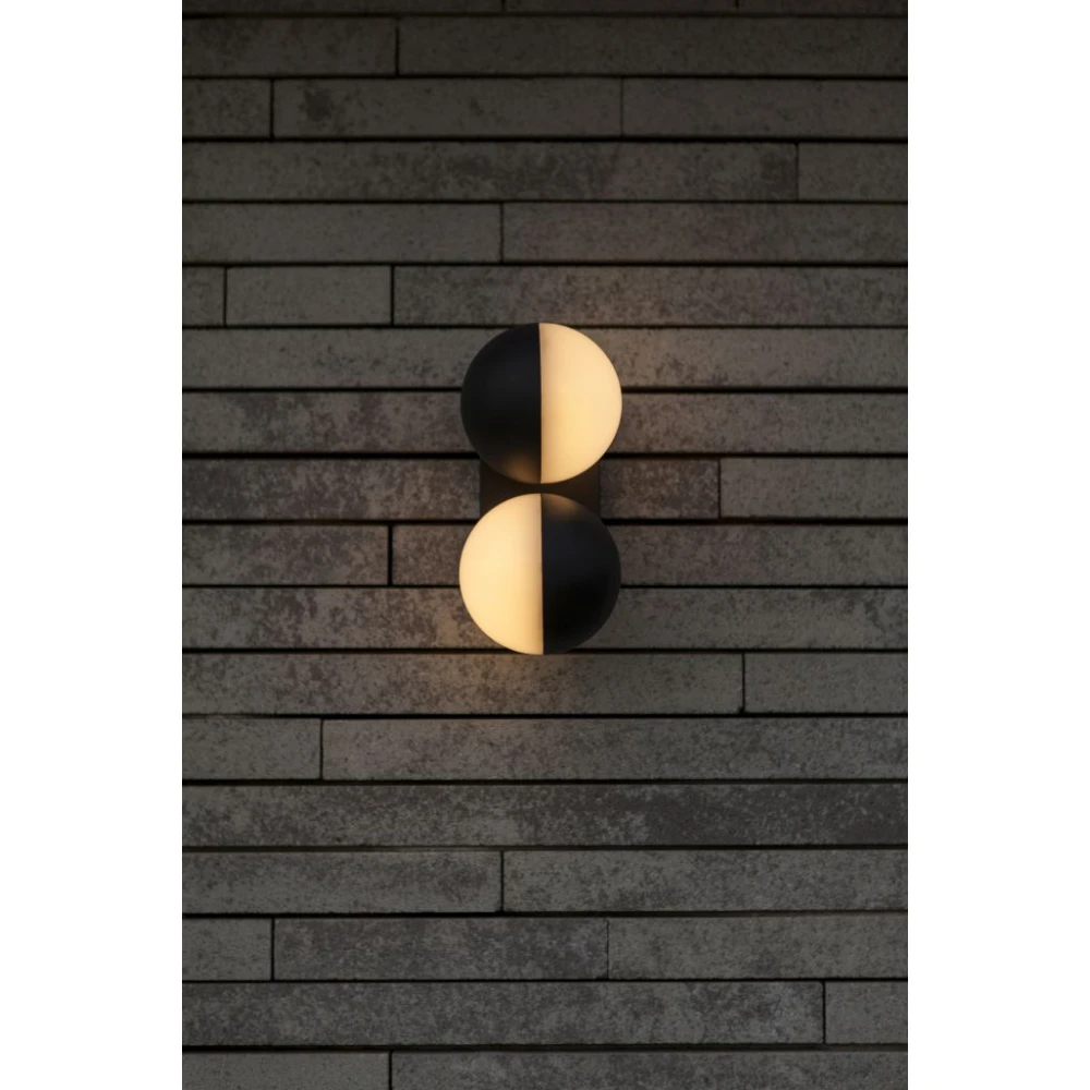 LED Επιτοίχιο Φωτιστικό Αλουμίνιο Σκούρο Γκρι 15.6W 3000K IP54 LOOMA LUTEC