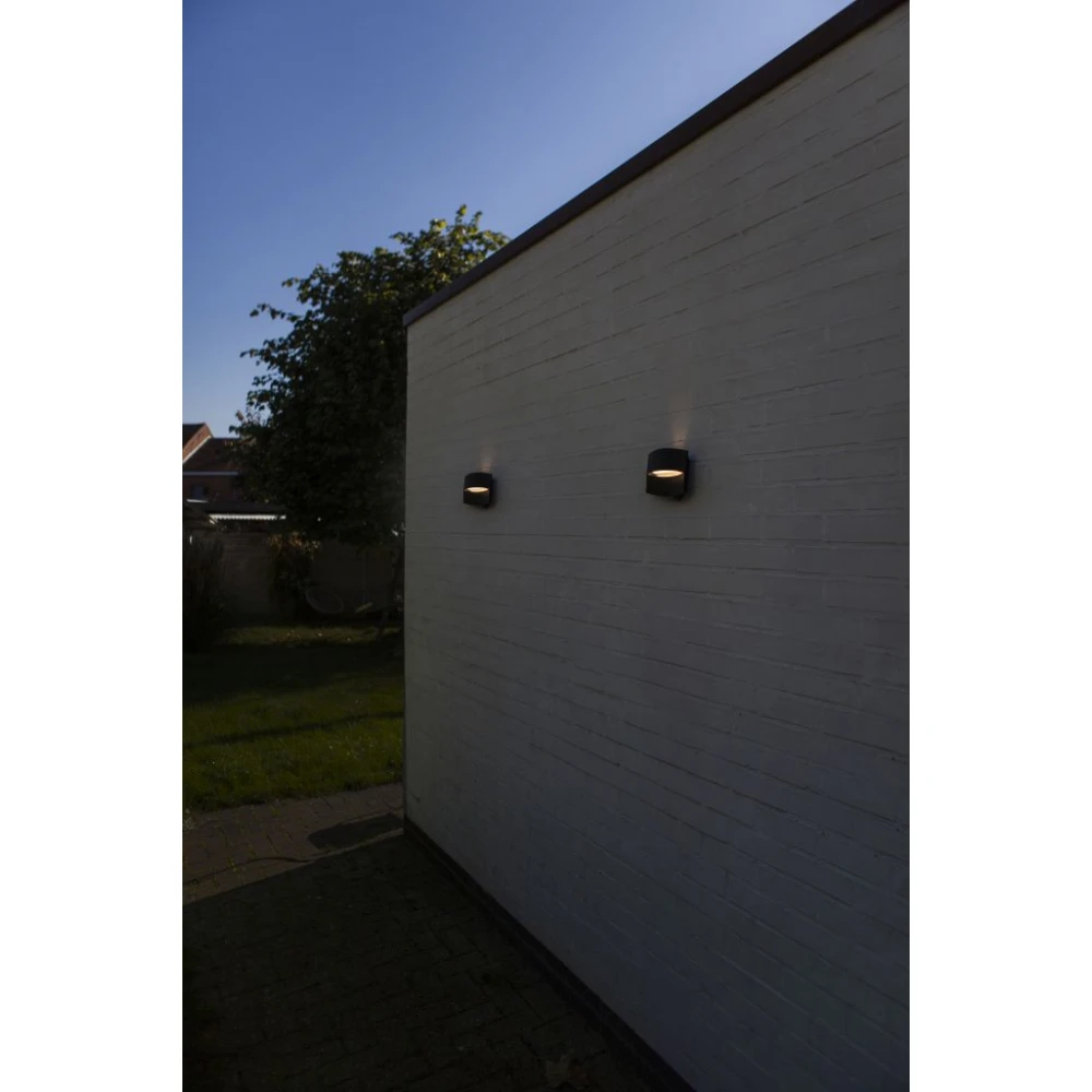 LED Επιτοίχιο Φωτιστικό Αλουμίνιο Σκούρο Γκρι 8,5W 3000K IP54 LOTUS LUTEC