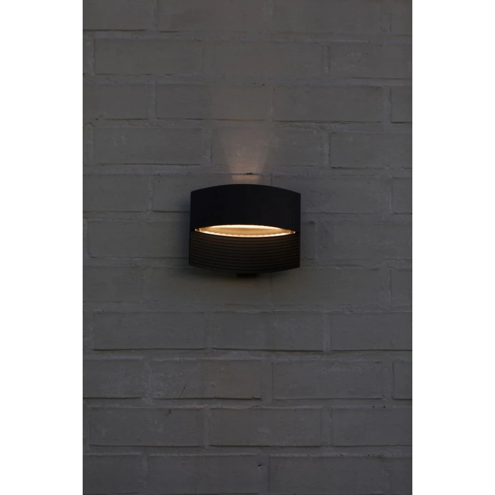 LED Επιτοίχιο Φωτιστικό Αλουμίνιο Σκούρο Γκρι 8,5W 3000K IP54 LOTUS LUTEC