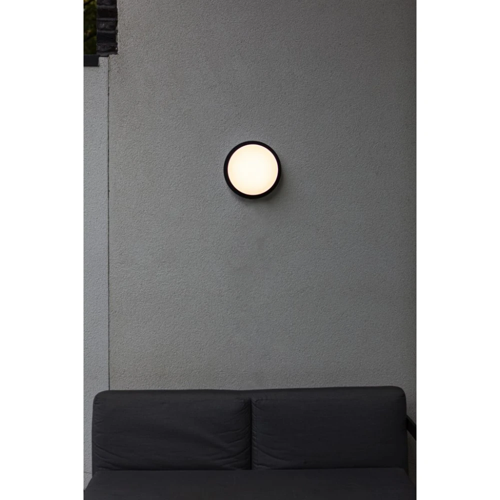 LED Φωτιστικό Οροφής Αλουμινίου Εξωτερικού Χώρου Μαύρο Ματ 24.3W IP54 GOLETA LUTEC