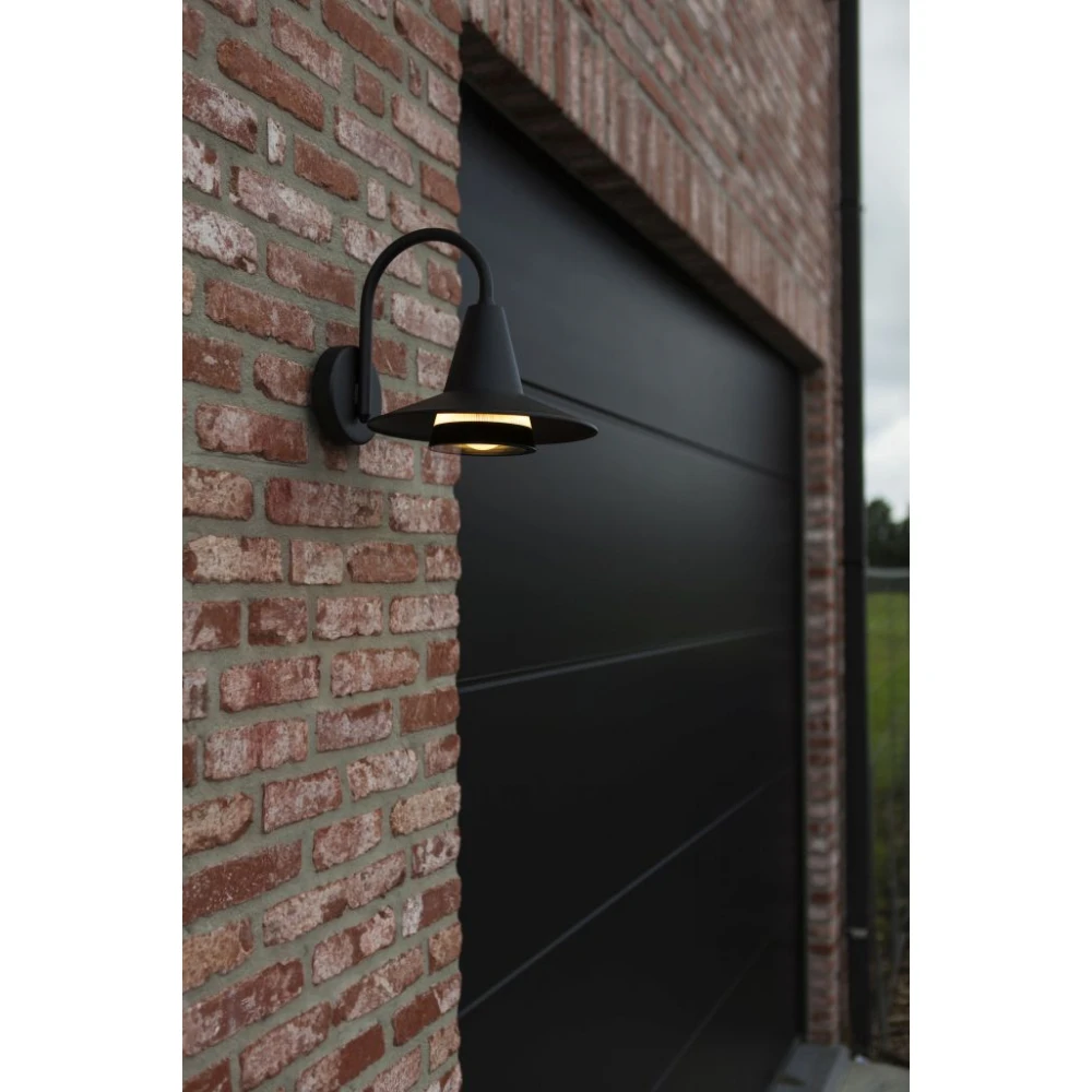 Απλίκα Εξωτερικού Χώρου Μαύρη 1xE27 IP54 SWAN LUTEC