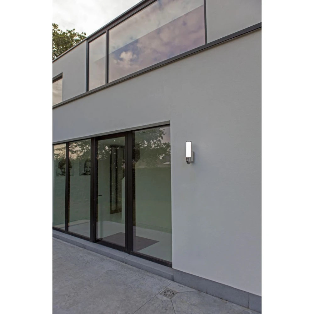 LED Φωτιστικό Τοίχου Εξωτερικού Χώρου Ασφαλείας Με Κάμερα 17.5W IP44 ELARA LUTEC