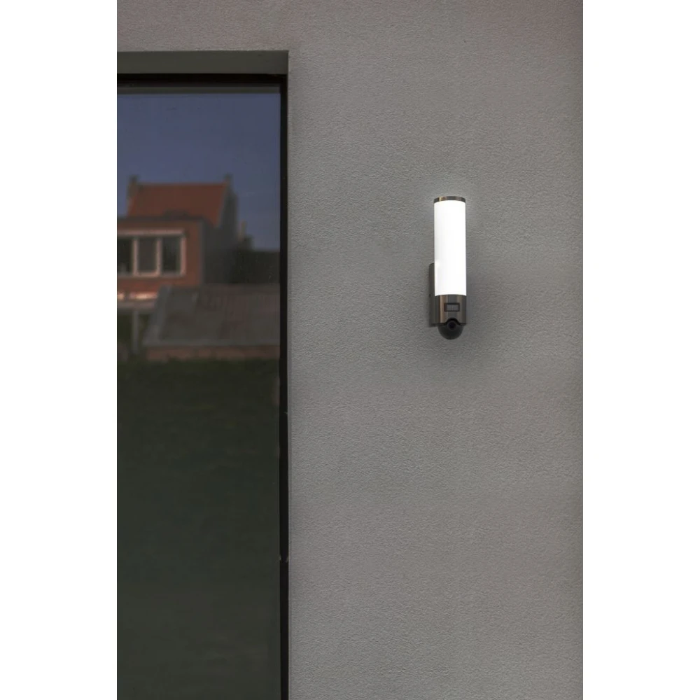 LED Φωτιστικό Τοίχου Εξωτερικού Χώρου Ασφαλείας Με Κάμερα 17.5W IP44 ELARA LUTEC