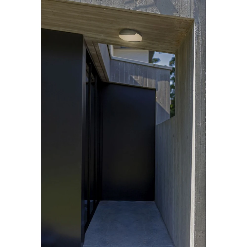 LED Φωτιστικό Οροφής Αλουμινίου Εξωτερικού Χώρου Σκούρο Γκρι 23.5W IP54 SWEEP LUTEC