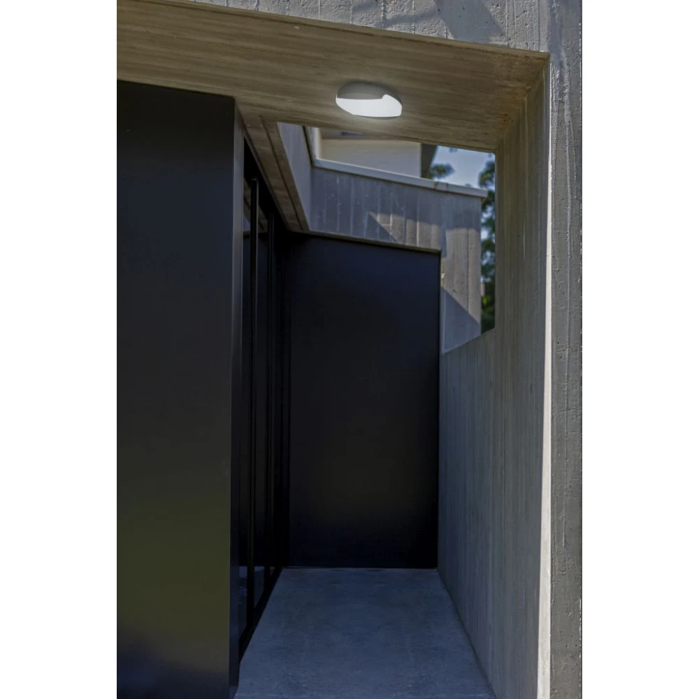 LED Φωτιστικό Οροφής Αλουμινίου Εξωτερικού Χώρου Σκούρο Γκρι 23.5W IP54 SWEEP LUTEC