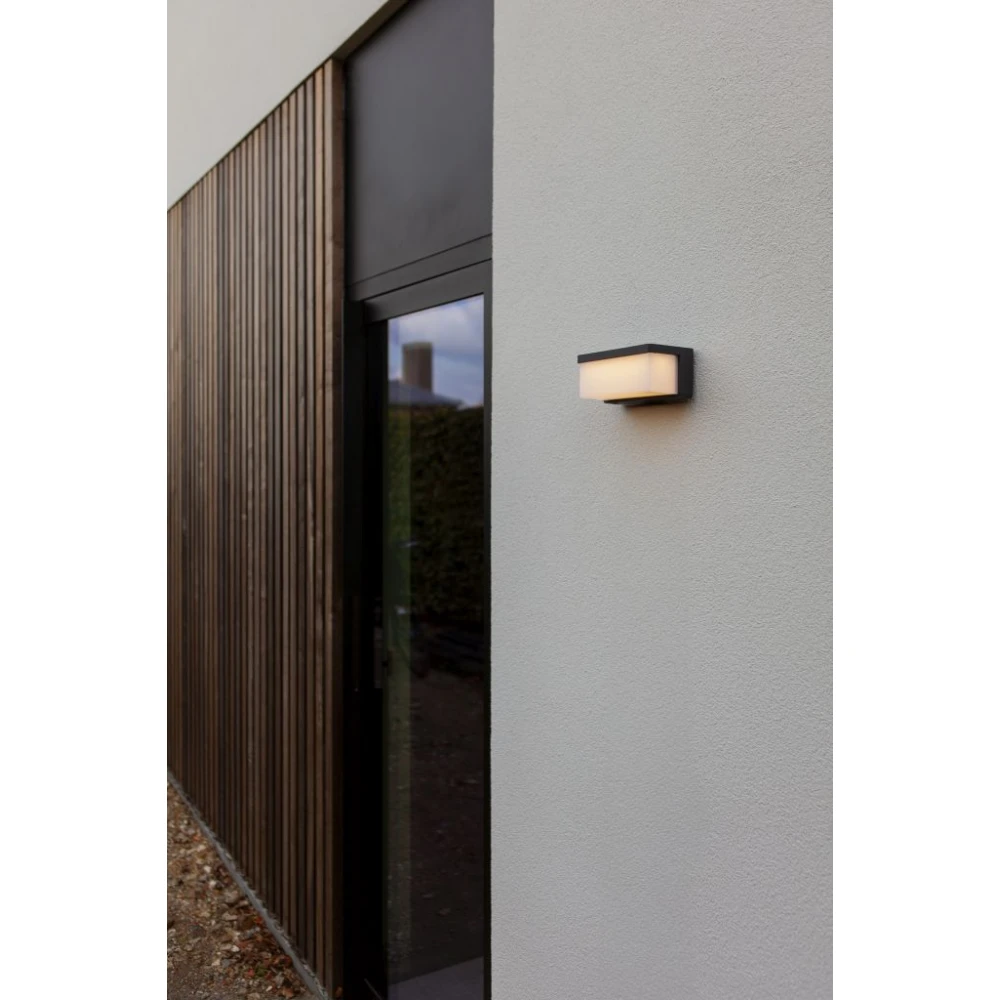 LED Επιτοίχιο Ηλιακό Hybrid Φωτιστικό 9W 3000K IP44 ZELNA LUTEC